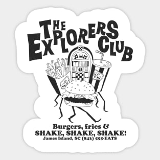 The Explorers Club Diner Sticker